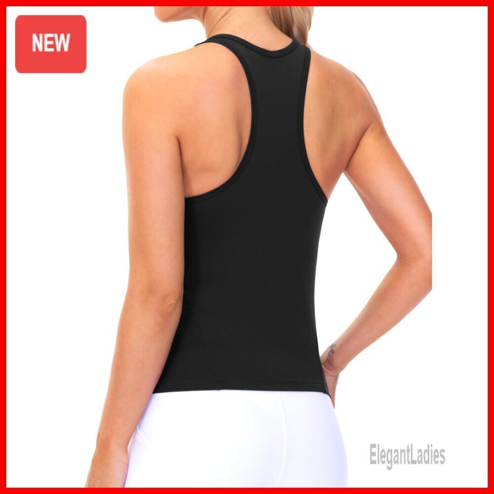 Slim Fit Racerback Workout Tank Top for Women, Moisture-Wicking Fabric